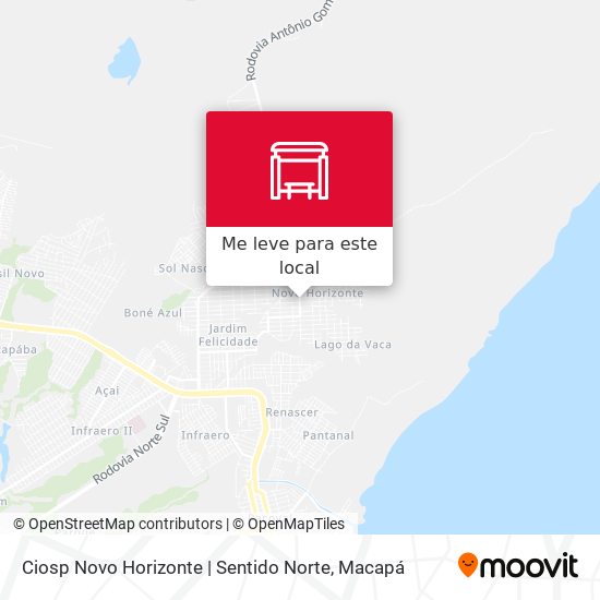 Ciosp Novo Horizonte | Sentido Norte mapa