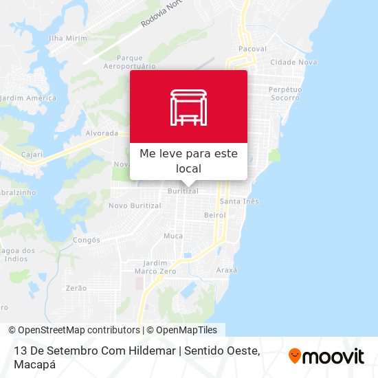 13 De Setembro Com Hildemar | Sentido Oeste mapa