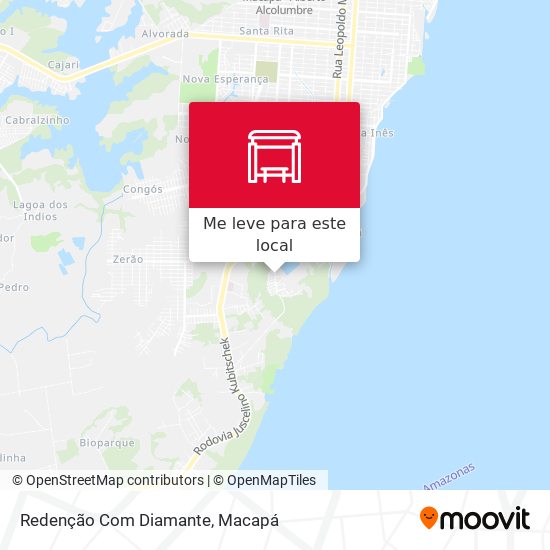 Redenção Com Diamante mapa