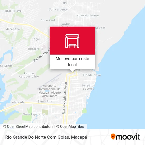 Rio Grande Do Norte Com Goiás mapa