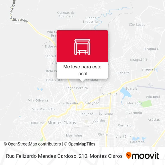 Rua Felizardo Mendes Cardoso, 210 mapa