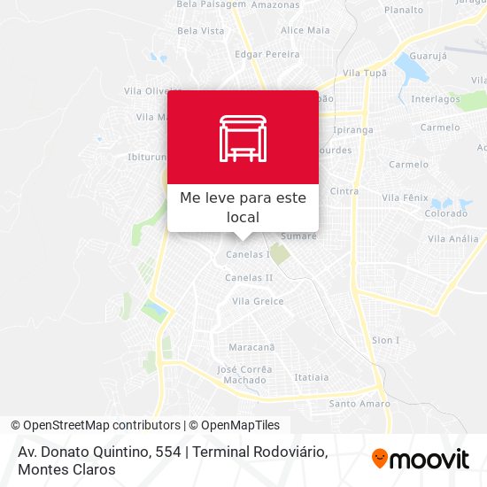 Av. Donato Quintino, 554 | Terminal Rodoviário mapa