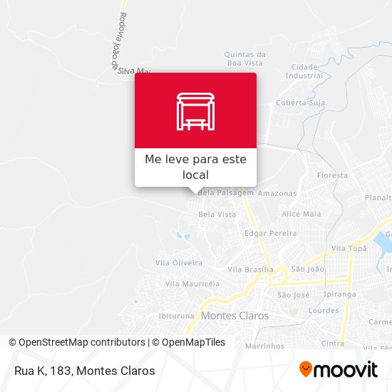 Rua K, 183 mapa