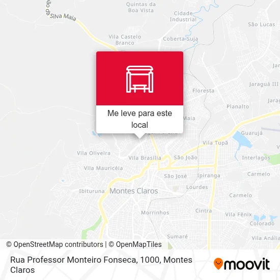 Rua Professor Monteiro Fonseca, 1000 mapa