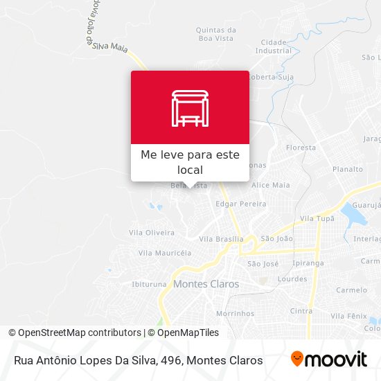 Rua Antônio Lopes Da Silva, 496 mapa