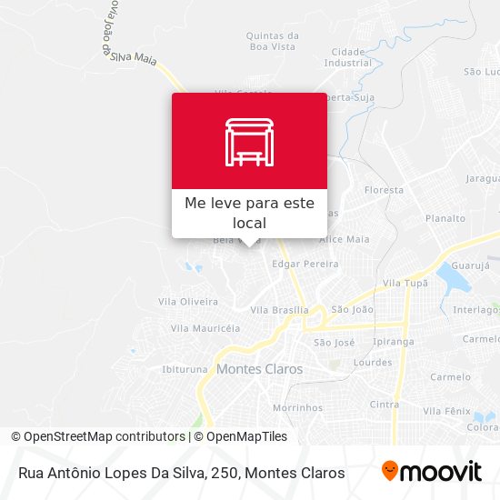 Rua Antônio Lopes Da Silva, 250 mapa