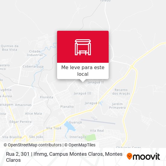 Rua 2, 301 | Ifnmg, Campus Montes Claros mapa