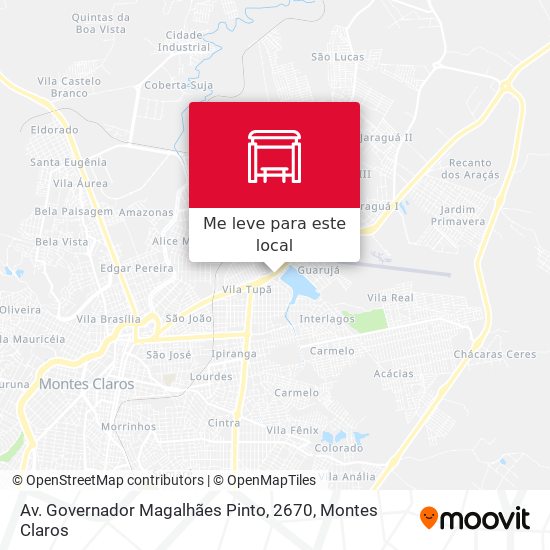 Av. Governador Magalhães Pinto, 2670 mapa
