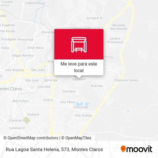 Rua Lagoa Santa Helena, 573 mapa