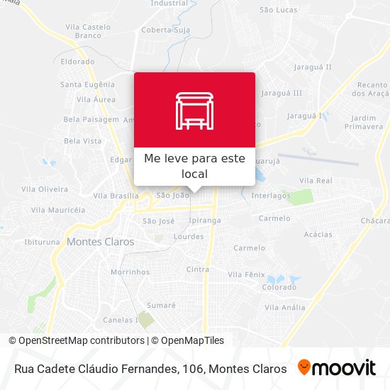 Rua Cadete Cláudio Fernandes, 106 mapa