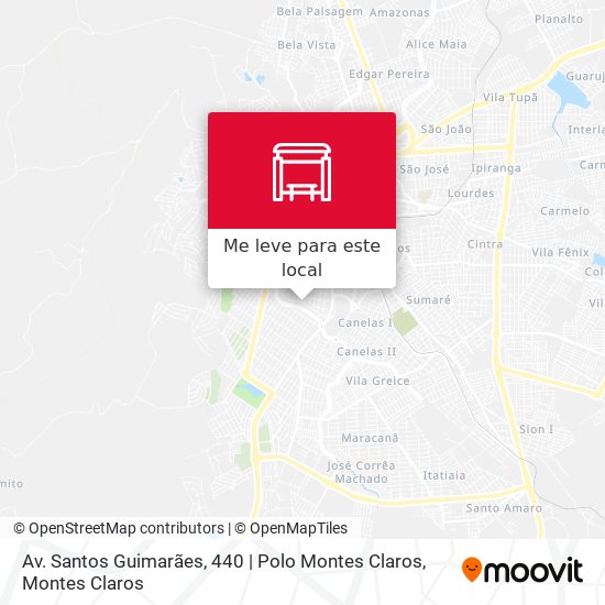 Av. Santos Guimarães, 440 | Polo Montes Claros mapa