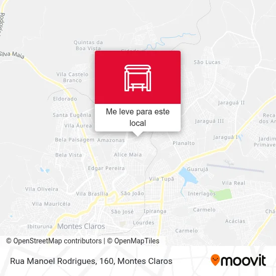 Rua Manoel Rodrigues, 160 mapa
