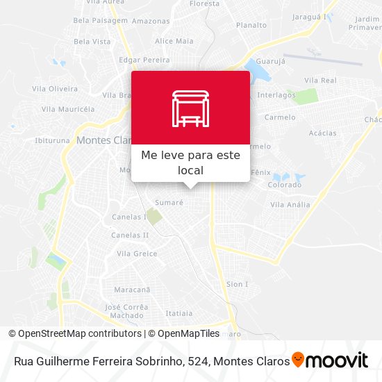 Rua Guilherme Ferreira Sobrinho, 524 mapa