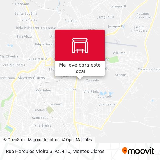 Rua Hércules Vieira Silva, 410 mapa