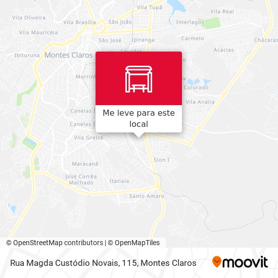 Rua Magda Custódio Novais, 115 mapa