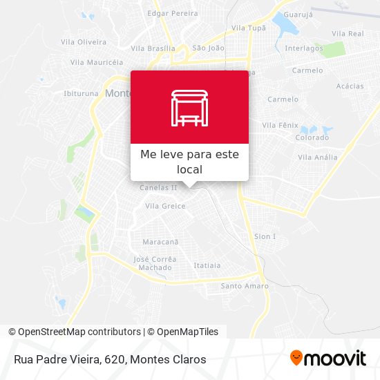 Rua Padre Vieira, 620 mapa