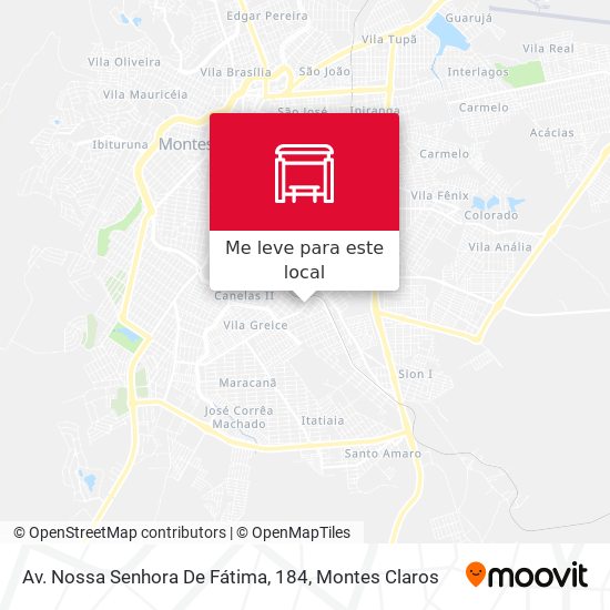 Av. Nossa Senhora De Fátima, 184 mapa