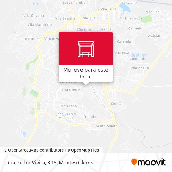 Rua Padre Vieira, 895 mapa