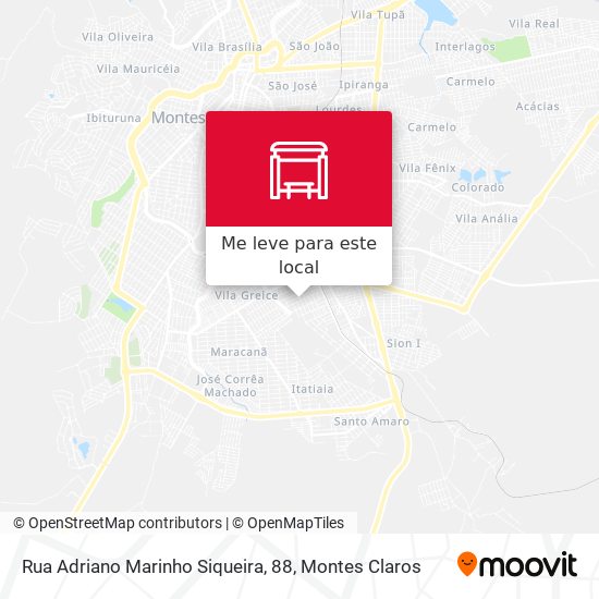 Rua Adriano Marinho Siqueira, 88 mapa