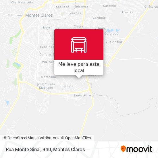 Rua Monte Sinai, 940 mapa