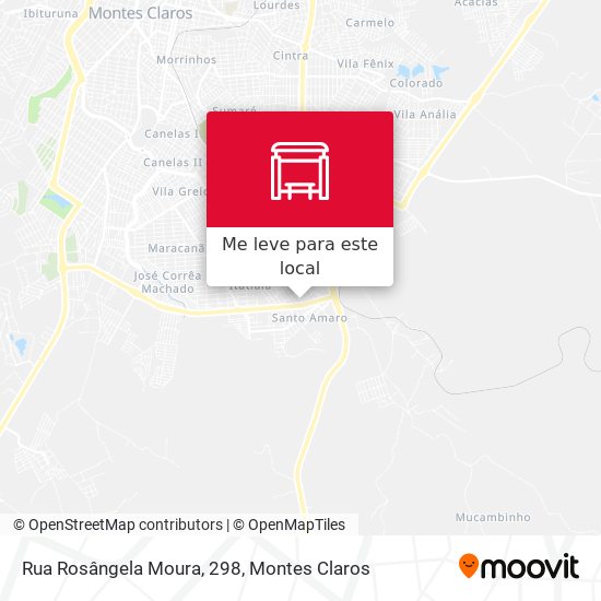 Rua Rosângela Moura, 298 mapa