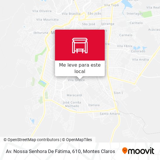 Av. Nossa Senhora De Fátima, 610 mapa