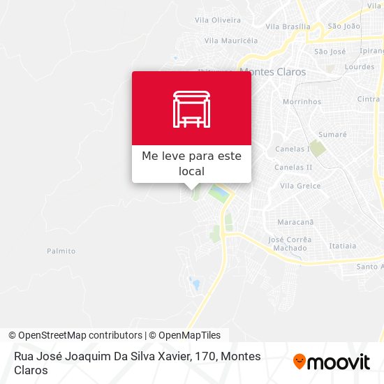 Rua José Joaquim Da Silva Xavier, 170 mapa