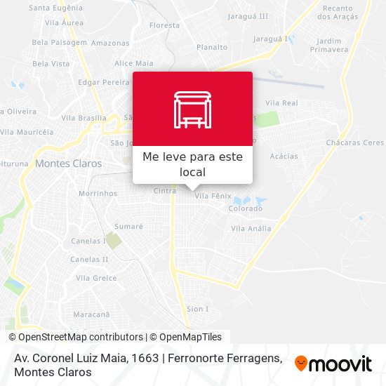 Av. Coronel Luiz Maia, 1663 | Ferronorte Ferragens mapa