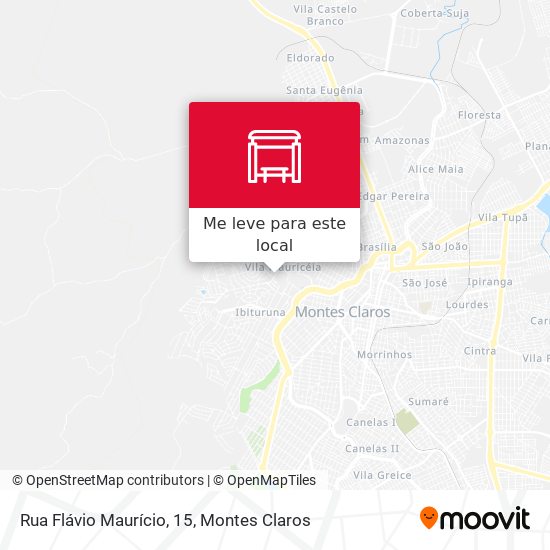 Rua Flávio Maurício, 15 mapa