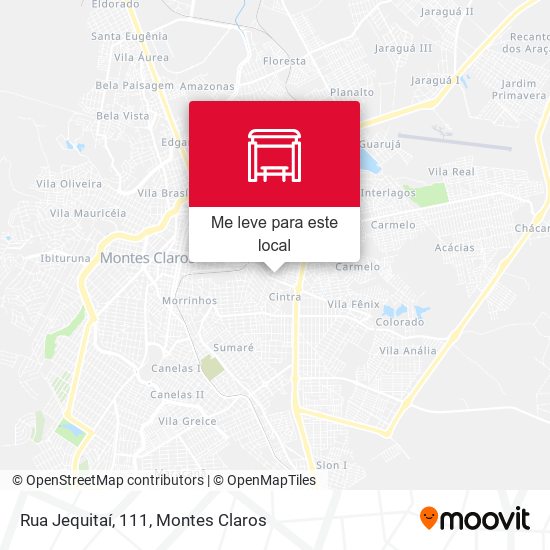 Rua Jequitaí, 111 mapa