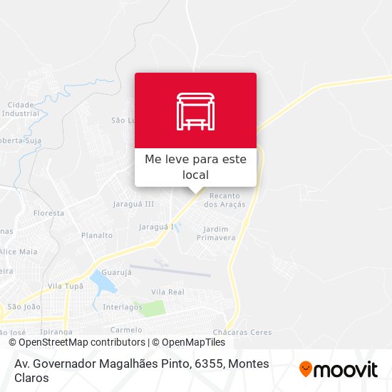 Av. Governador Magalhães Pinto, 6355 mapa