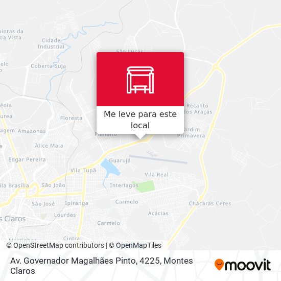 Av. Governador Magalhães Pinto, 4225 mapa