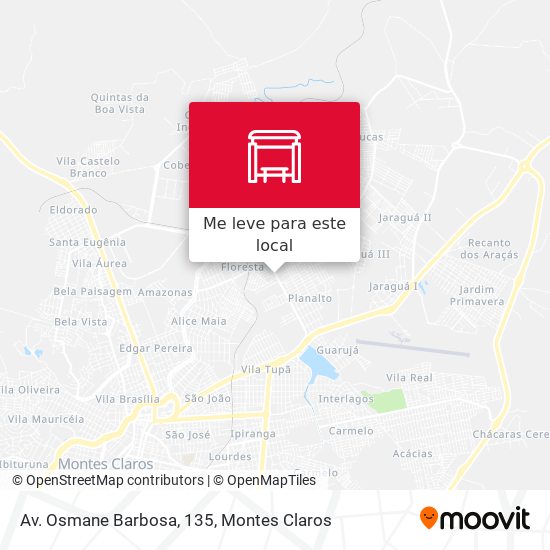 Av. Osmane Barbosa, 135 mapa