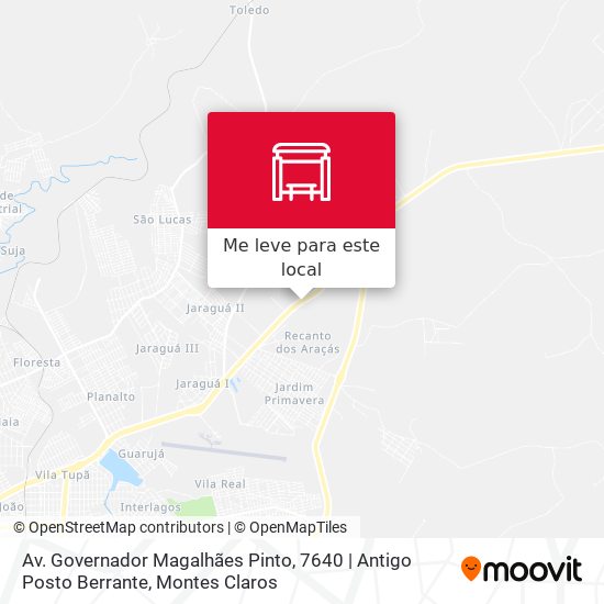 Av. Governador Magalhães Pinto, 7640 | Antigo Posto Berrante mapa