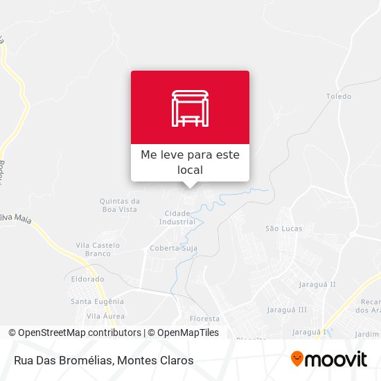 Rua Das Bromélias mapa