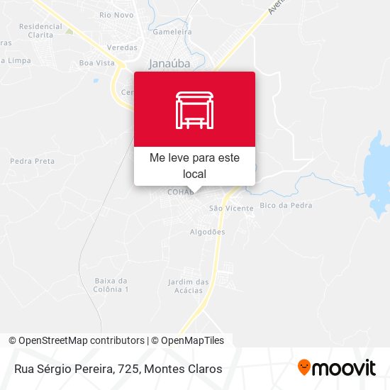 Rua Sérgio Pereira, 725 mapa