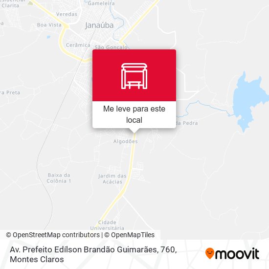 Av. Prefeito Edílson Brandão Guimarães, 760 mapa