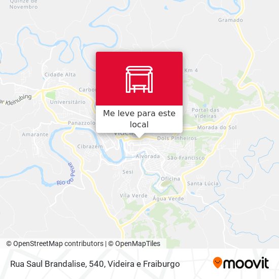 Rua Saul Brandalise, 540 mapa