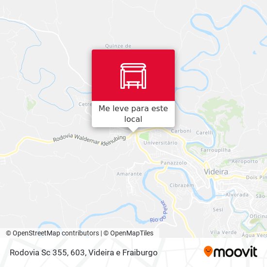 Rodovia Sc 355, 603 mapa