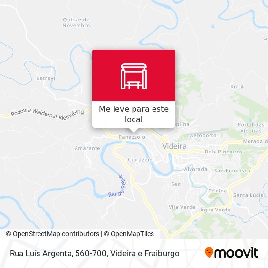 Rua Luís Argenta, 560-700 mapa