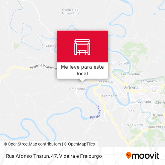 Rua Afonso Tharun, 47 mapa