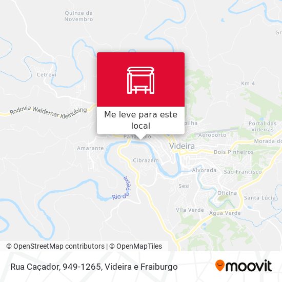 Rua Caçador, 949-1265 mapa