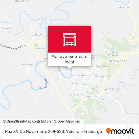 Rua XV De Novembro, 269-623 mapa