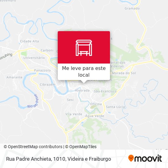 Rua Padre Anchieta, 1010 mapa