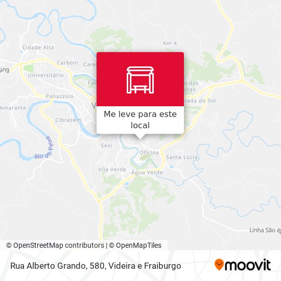 Rua Alberto Grando, 580 mapa