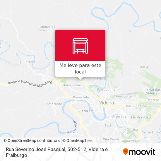 Rua Severino José Pasqual, 502-512 mapa