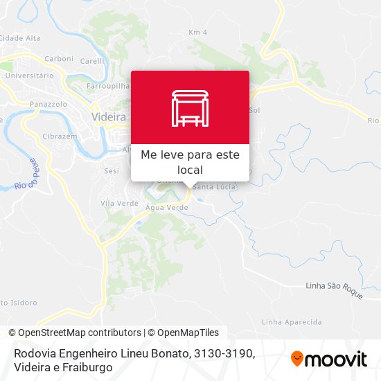 Rodovia Engenheiro Lineu Bonato, 3130-3190 mapa