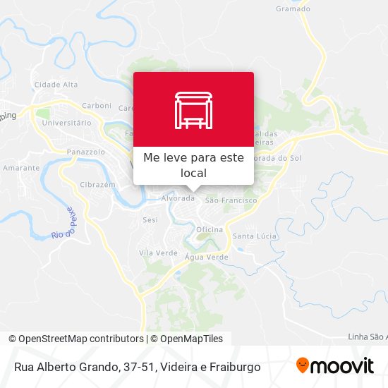 Rua Alberto Grando, 37-51 mapa