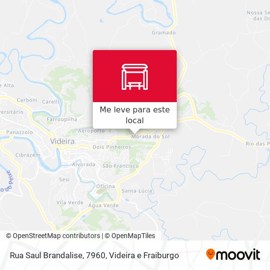 Rua Saul Brandalise, 7960 mapa