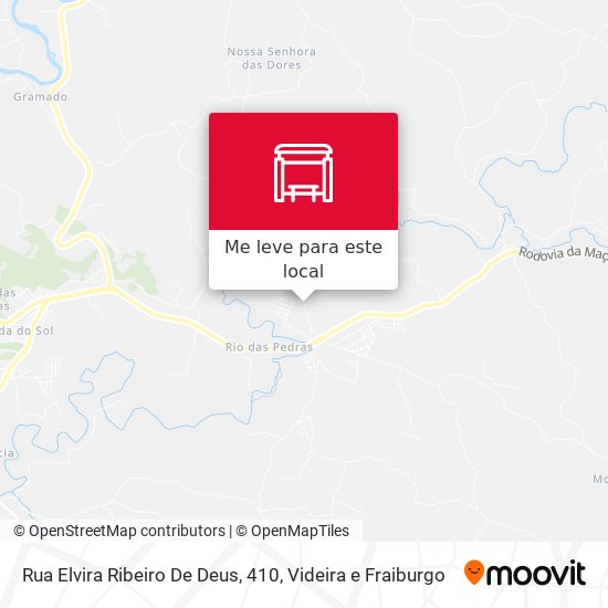 Rua Elvira Ribeiro De Deus, 410 mapa